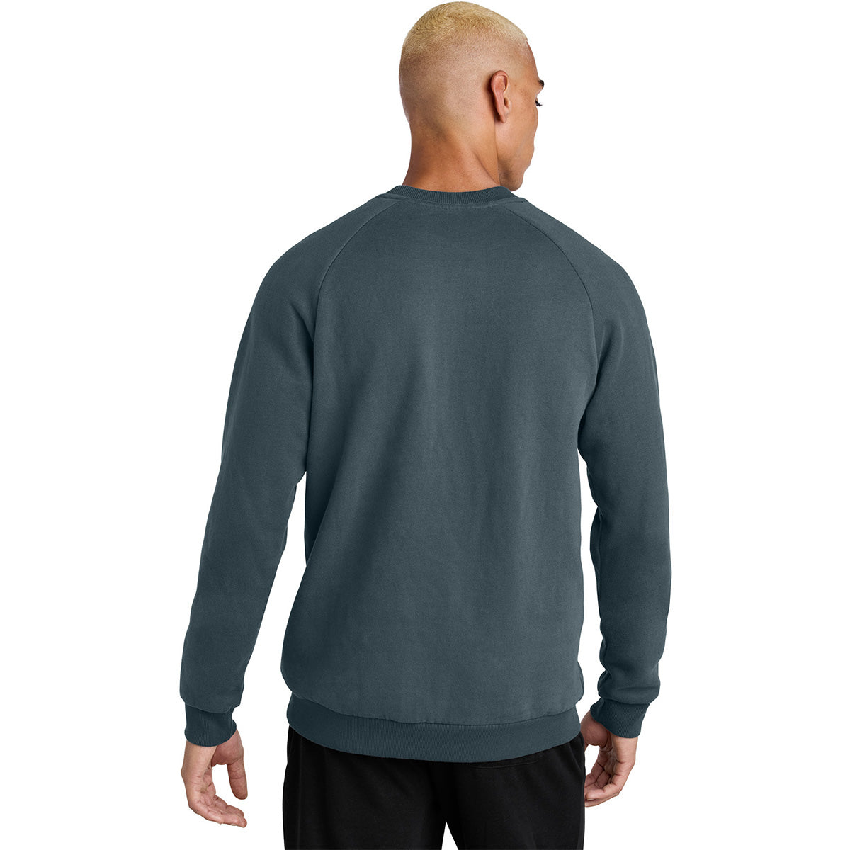 District Men's Stunning Deep Steel Blue Cloud Fleece Crew