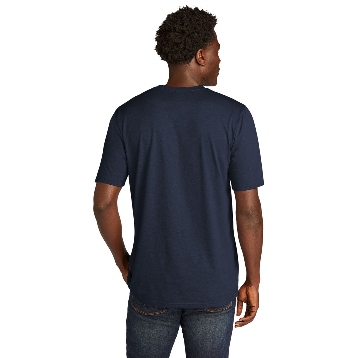 New Era Men's True Navy Tri-Blend Performance Tee - Ideal for Any Day!