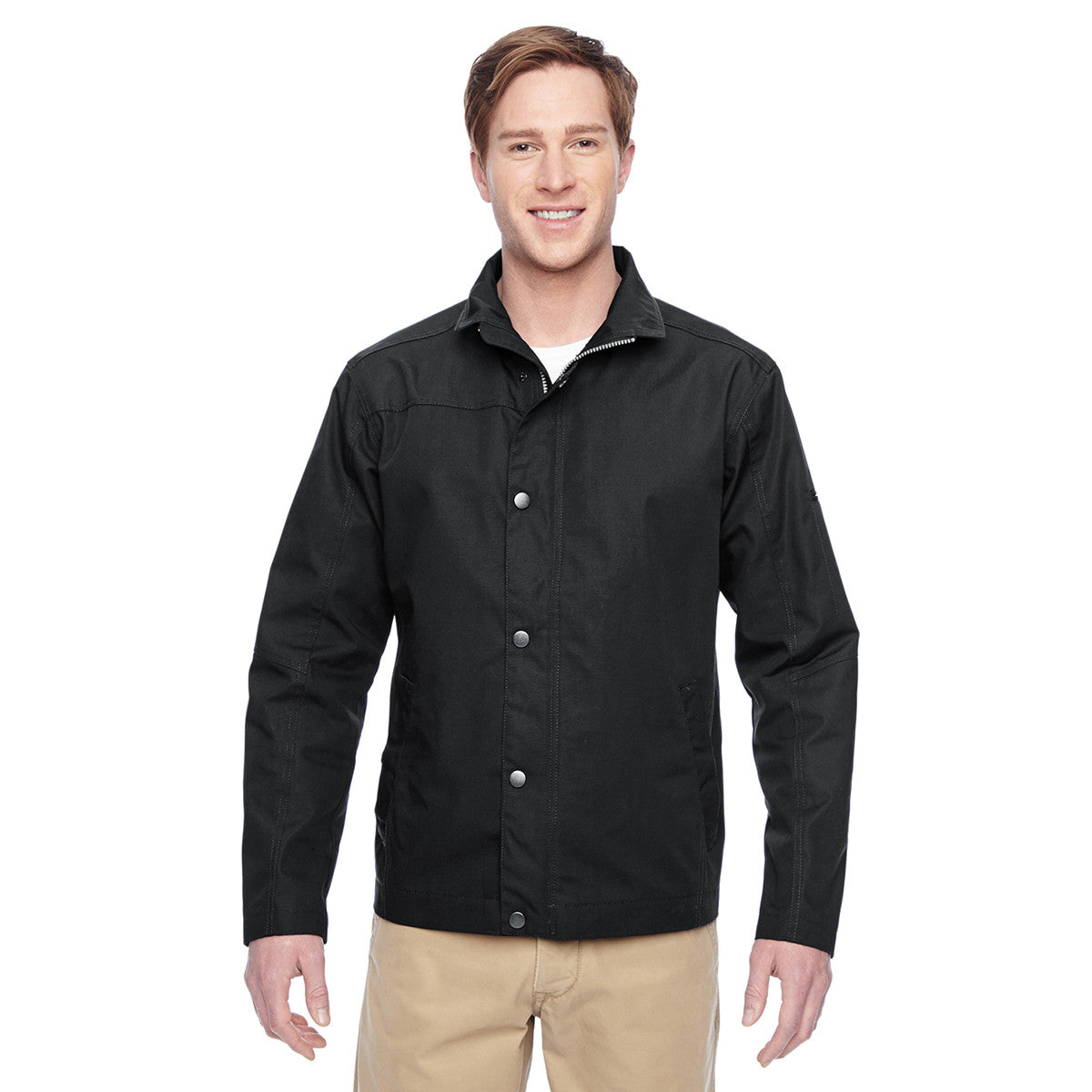 Harriton Men's Black Supercharged Canvas Work Jacket