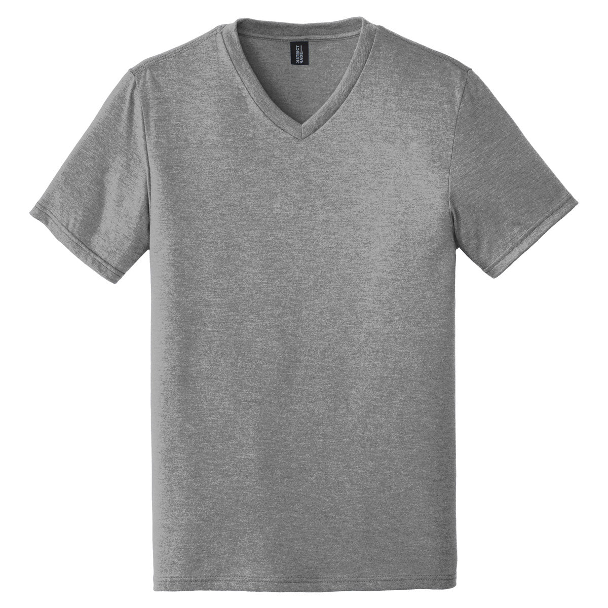 District Men's Grey Frost Perfect Tri V-Neck Tee: The Ideal Welcome Gift