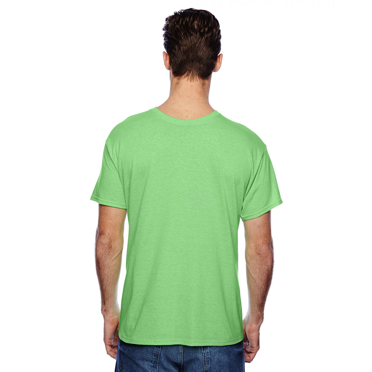 Hanes Men's Neon Lime Heather 4.5 oz. X-Temp Performance T-Shirt - Ultimate Outdoor Comfort