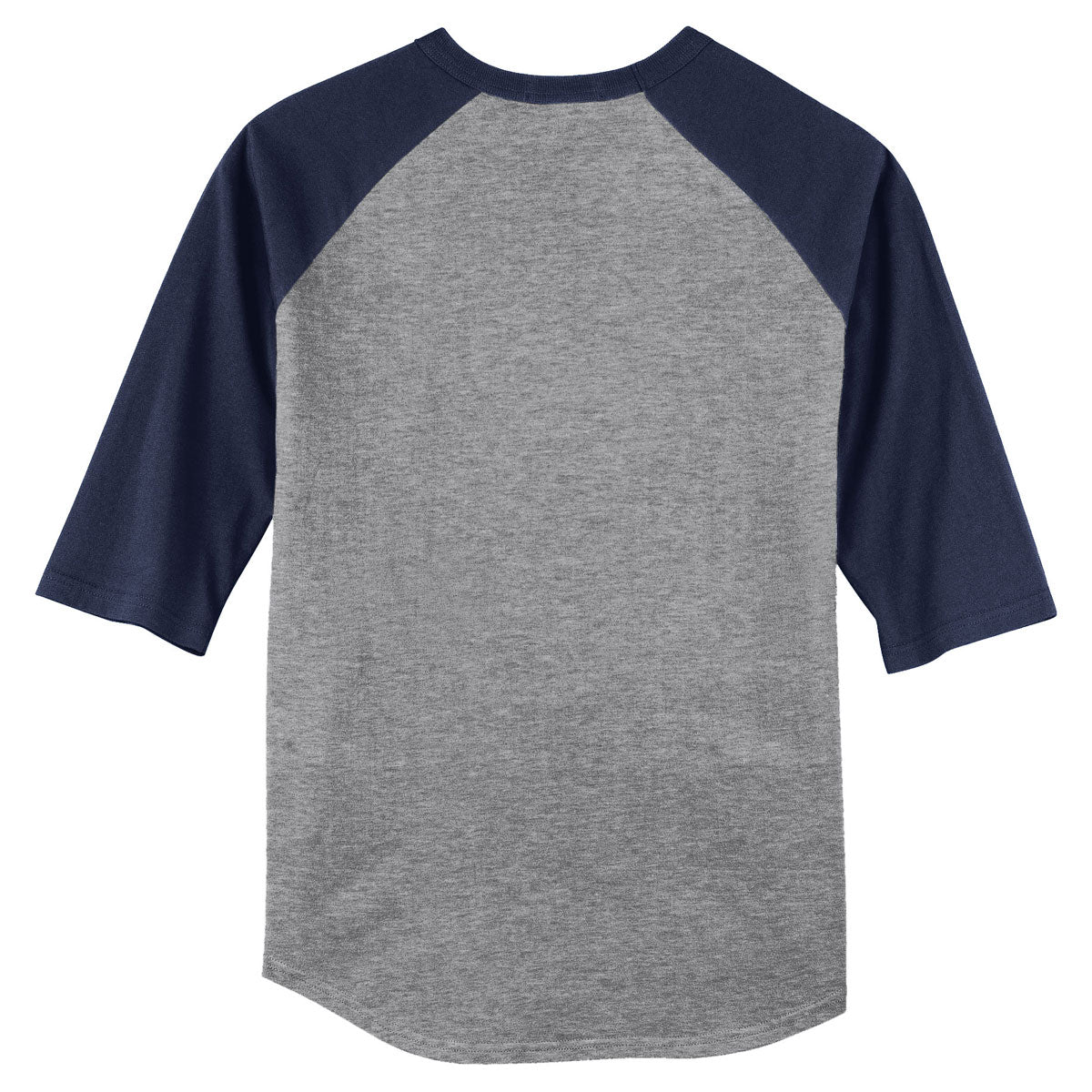 Sport-Tek Men's Stunning Heather Grey/Navy Colorblock Raglan Jersey - Elevate Your Style Now!