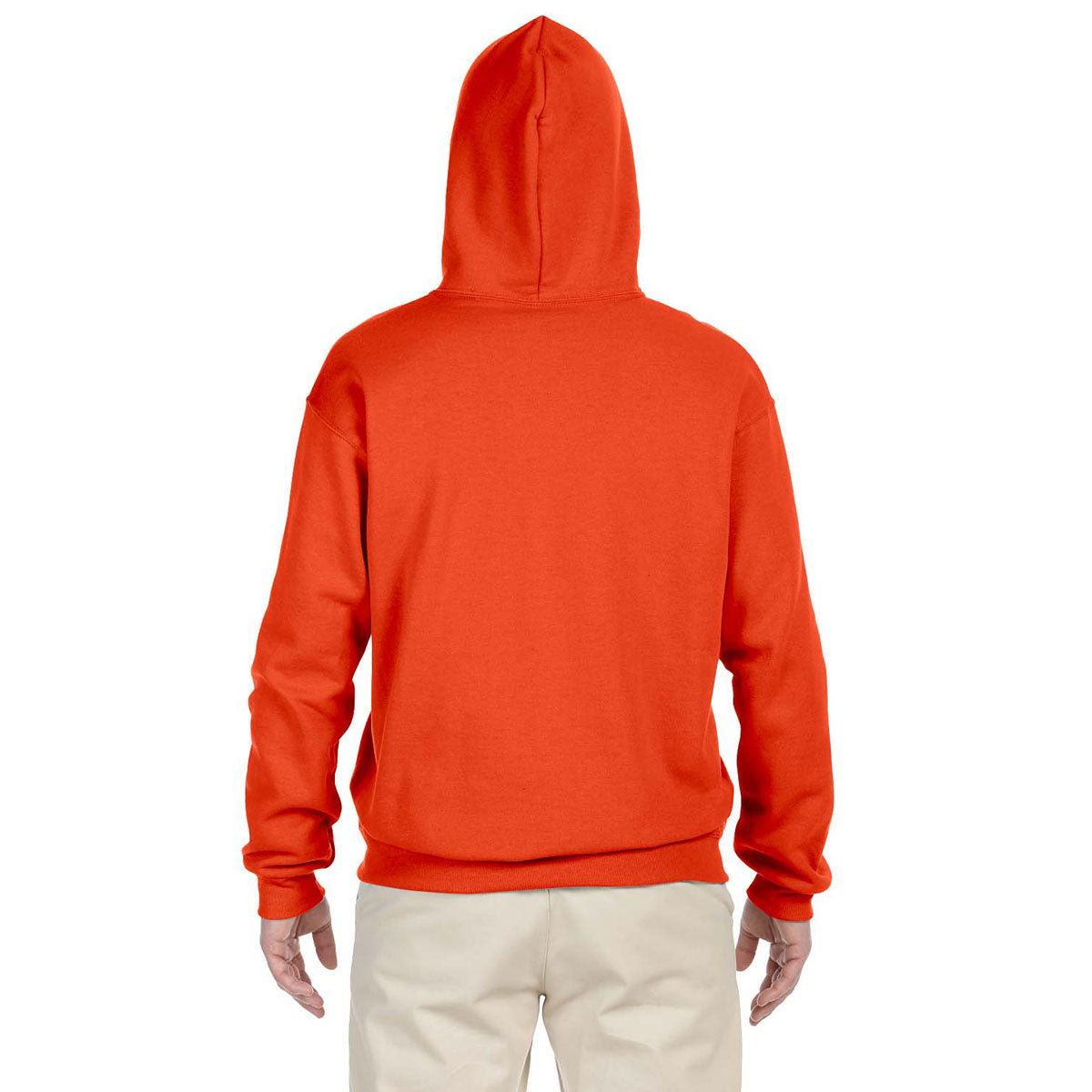 Jerzees Men's Stylish Burnt Orange 8 Oz. Nublend Fleece Pullover Hoodie