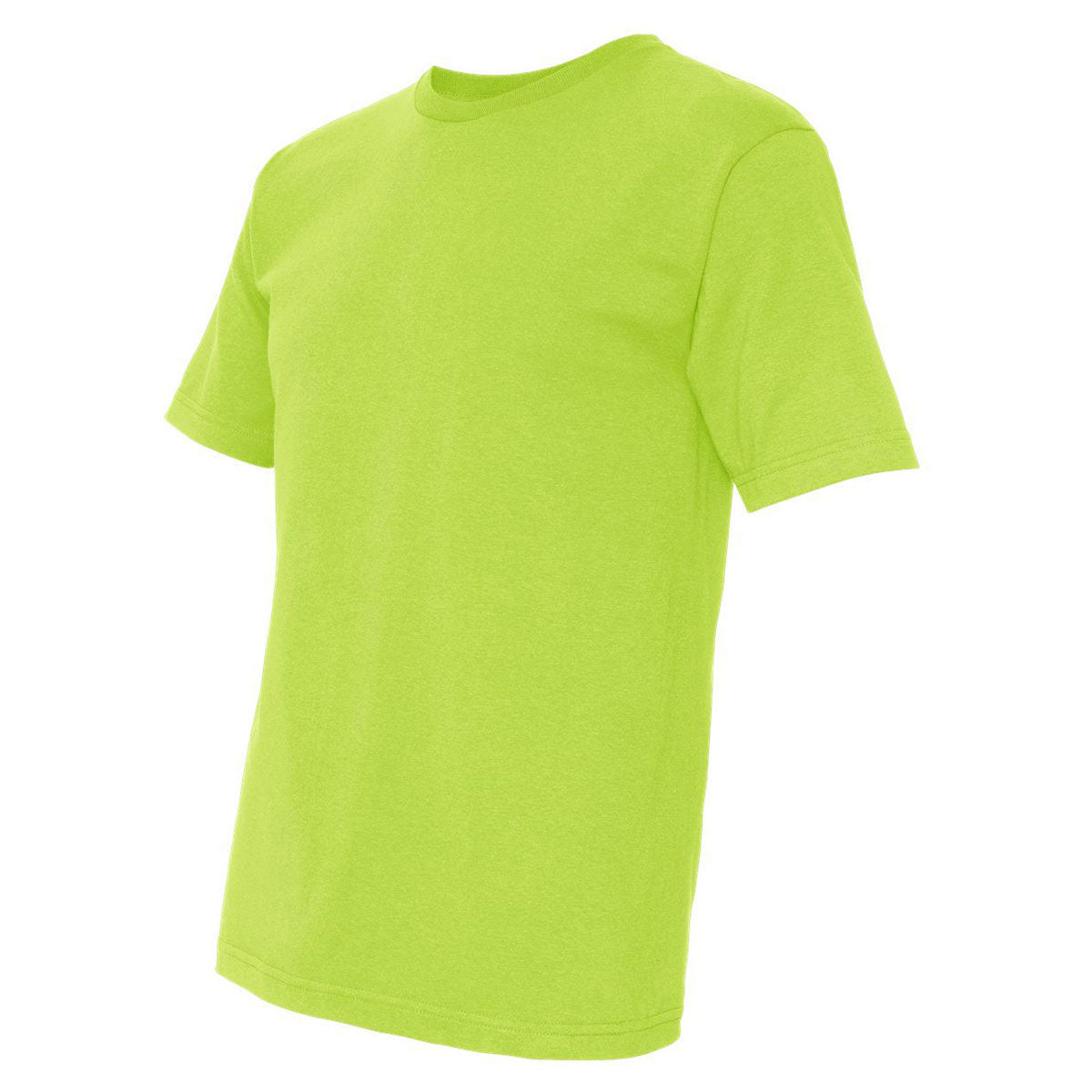 Bayside Men's Lime Green USA-Made 100% Cotton Short Sleeve T-Shirt: A Stylish Promotional Gem