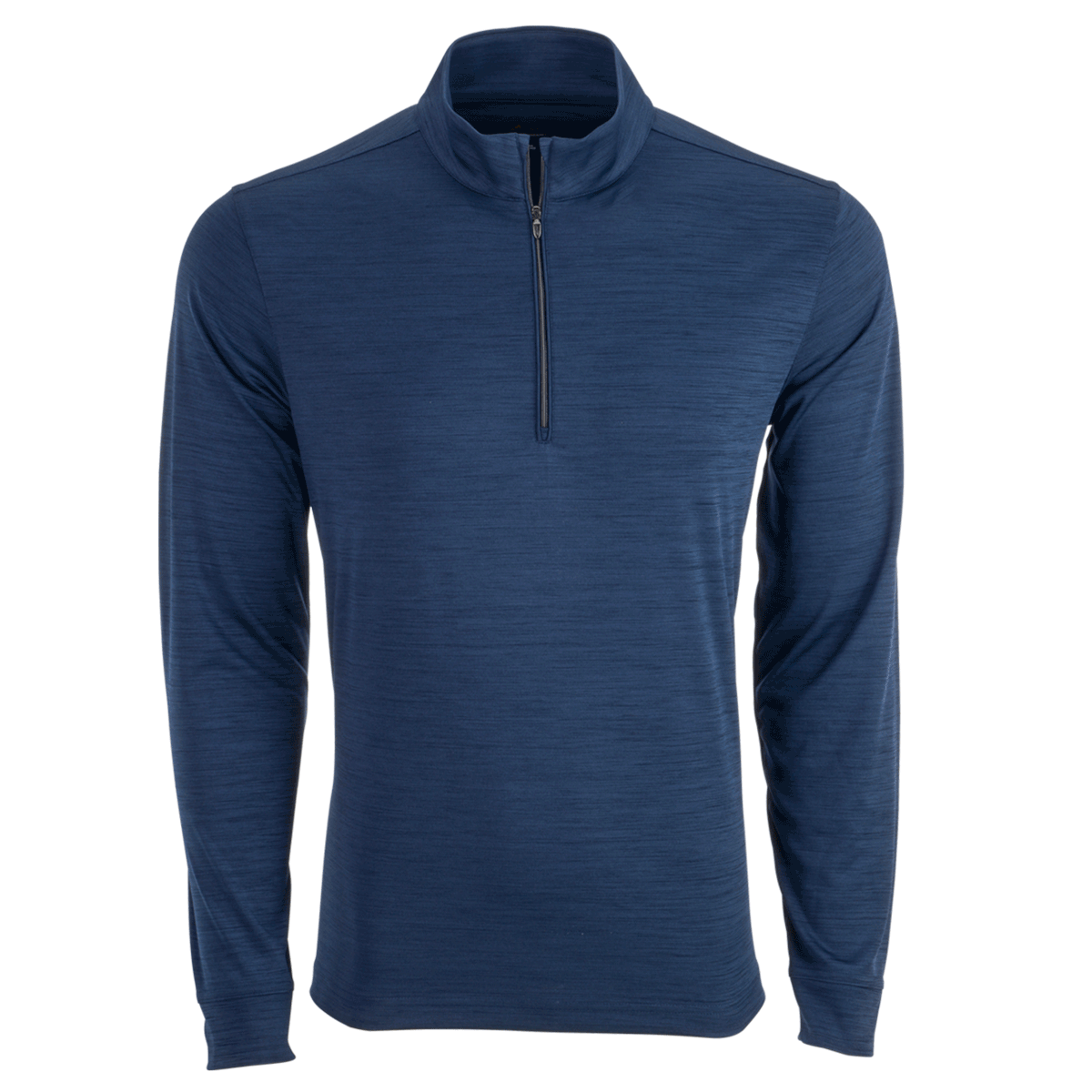 Greg Norman Men's Navy Heather Utility 1/4 Zip Pullover - A Stylish and Comfortable Must-Have