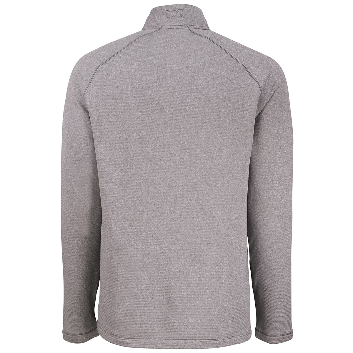Cutter & Buck Men's Elemental Grey Heather Peshastin Eco Fleece: A Sustainable Half-Zip Pullover