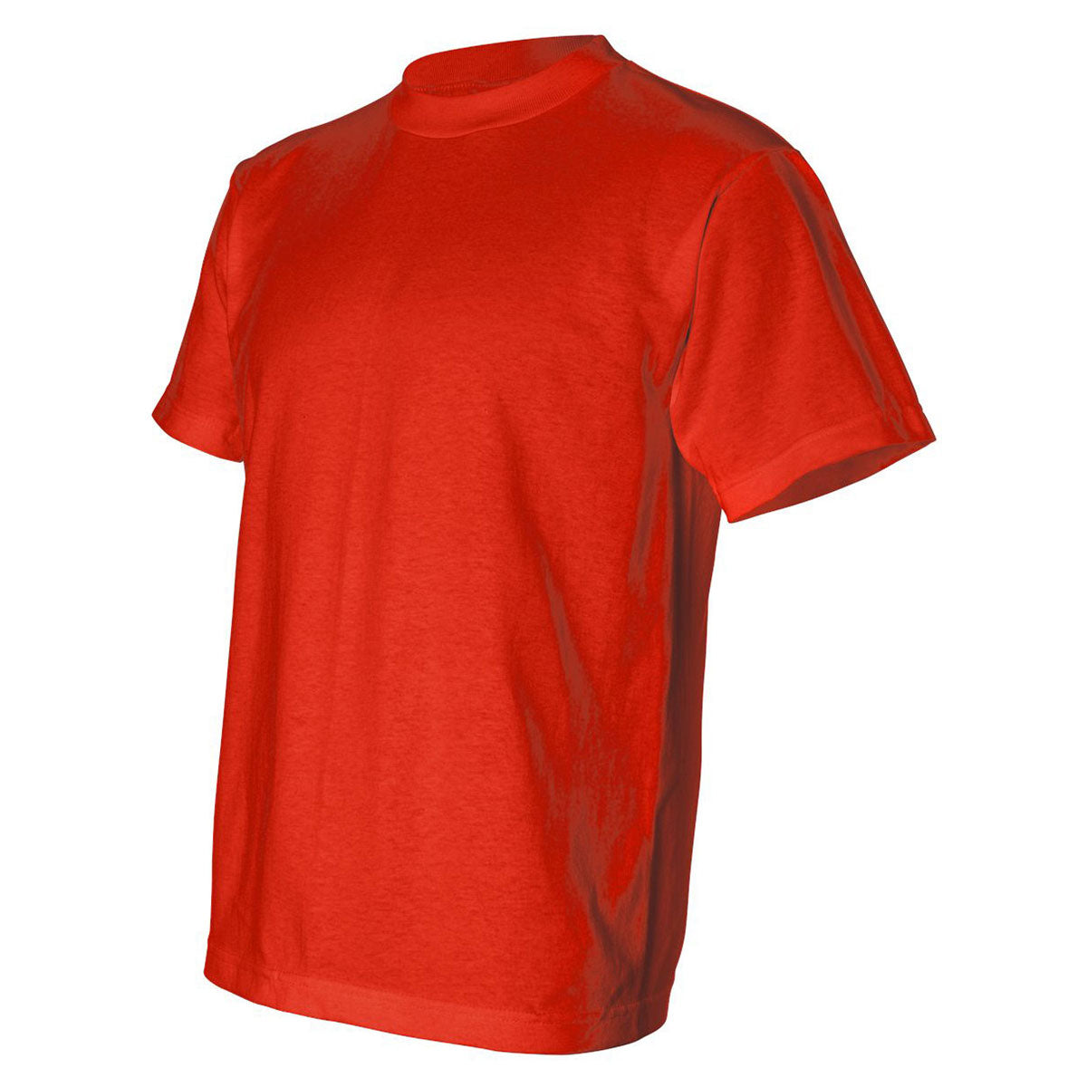 Bayside Men's Vibrant Orange USA-Made 50/50 Short Sleeve T-Shirt: Ideal for Custom Logos