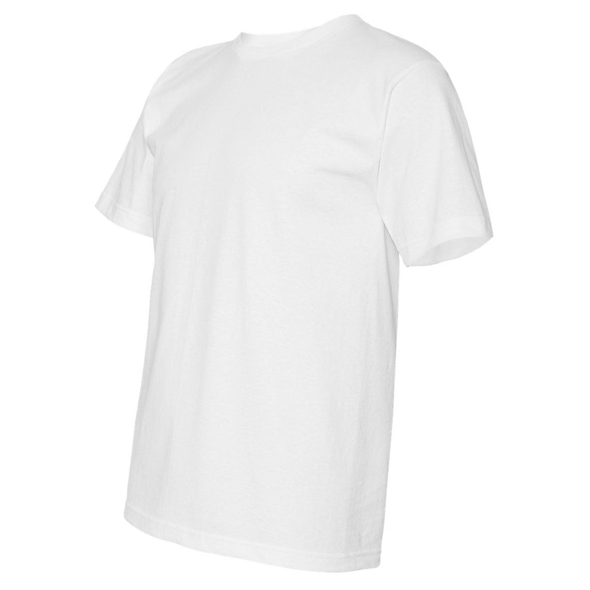 Bayside Men's USA-Made 100% Cotton Short Sleeve T-Shirt: White and Colorful Options