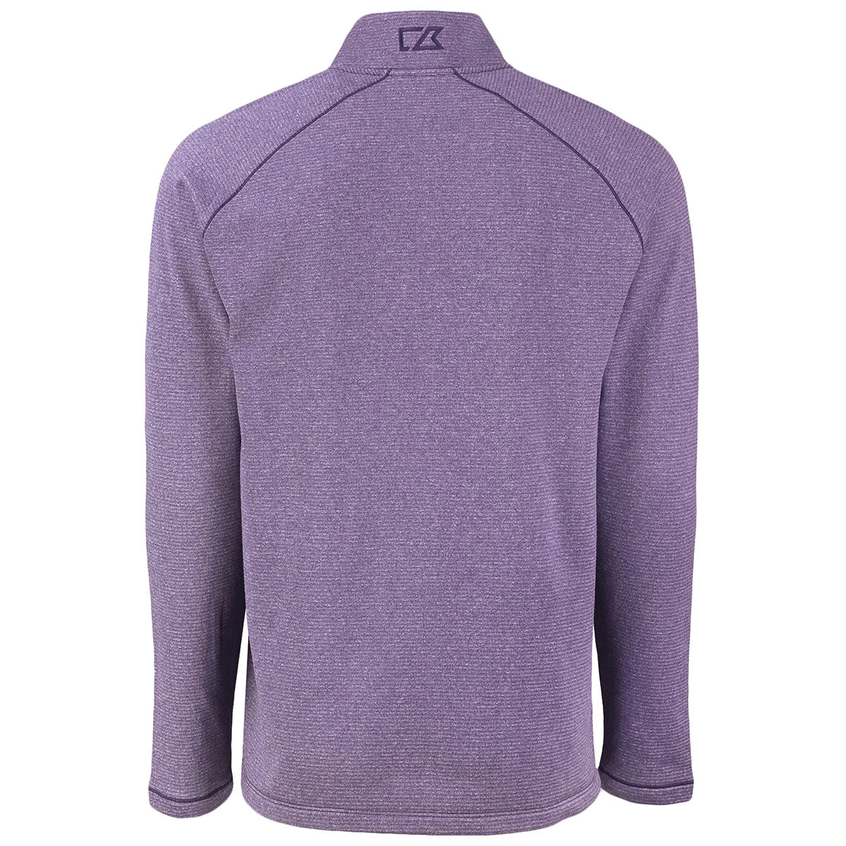 Cutter & Buck Men's College Purple Heather Peshastin - An Eco - Friendly Recycled Half Zip Pullover