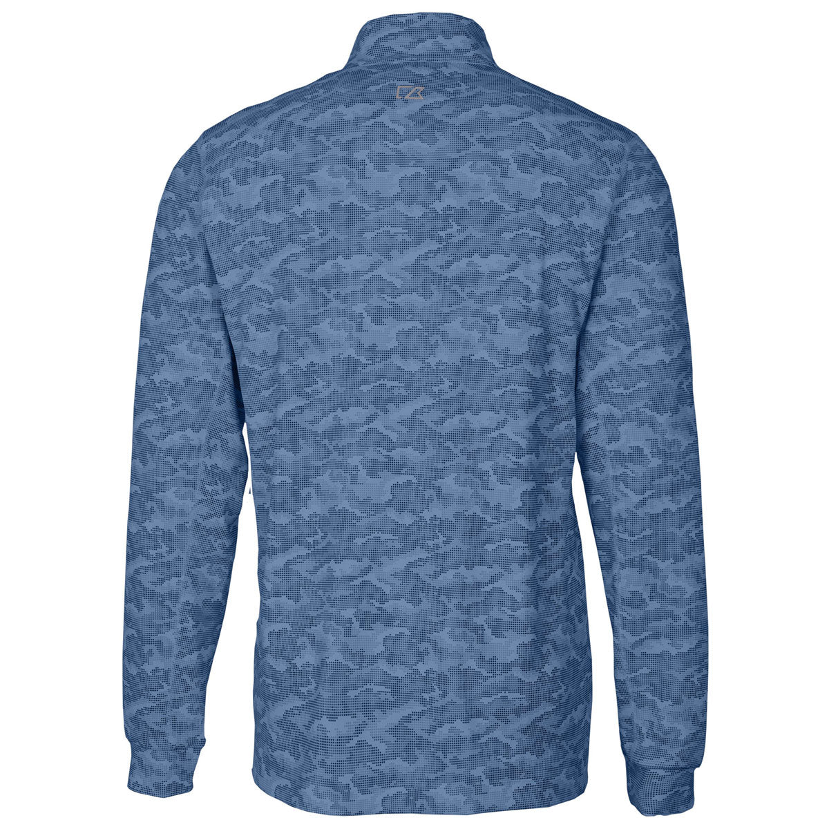 Cutter & Buck Men's Navy Blue Traverse Camo Print Half Zip Pullover - A Stylish and Comfortable Essential