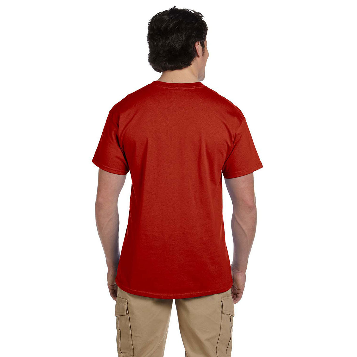 Hanes Men's Striking Deep Red 5.2 oz. 50/50 EcoSmart T-Shirt