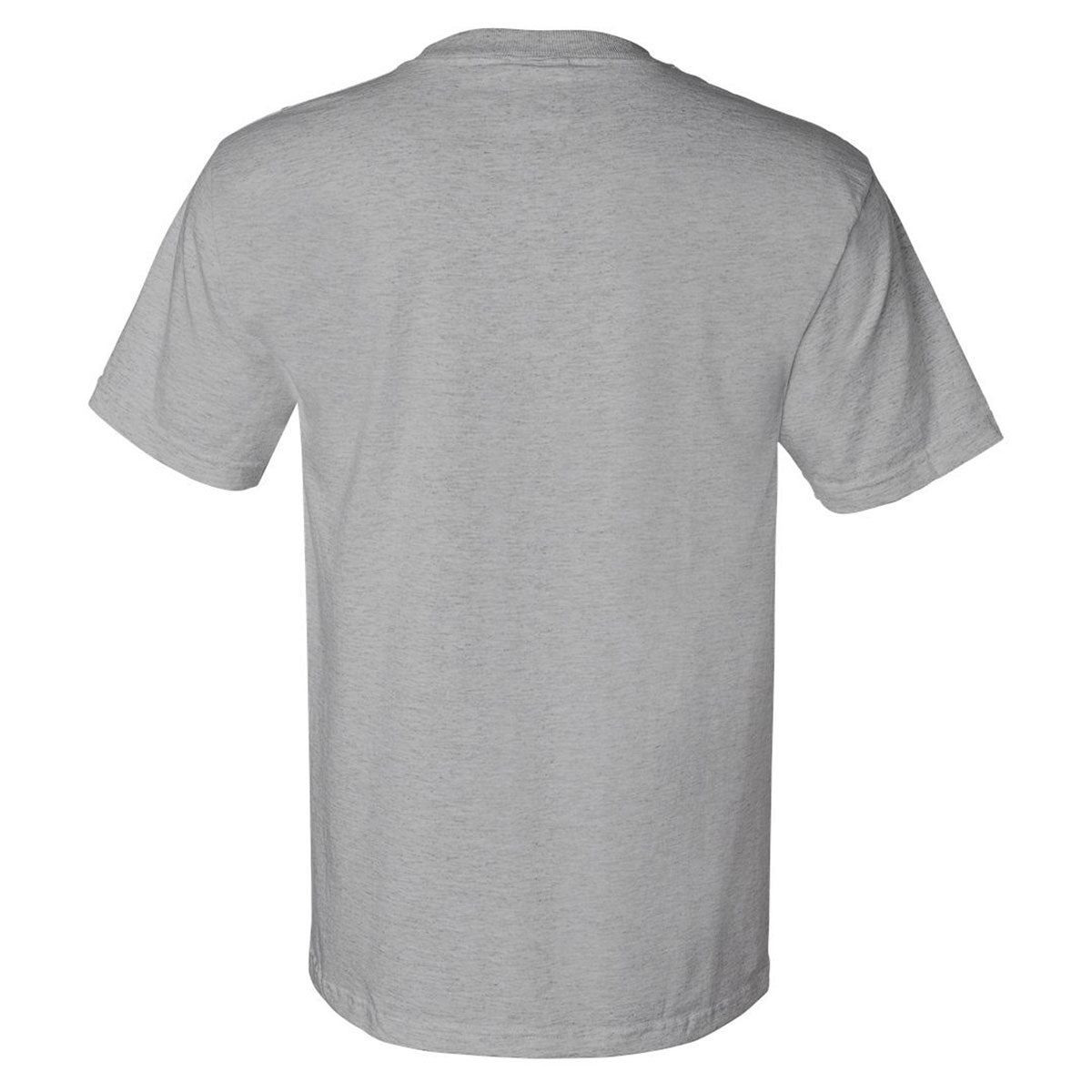 Bayside Men's Dark Ash Union-Made Short Sleeve T-Shirt: The Ideal Customizable Tee