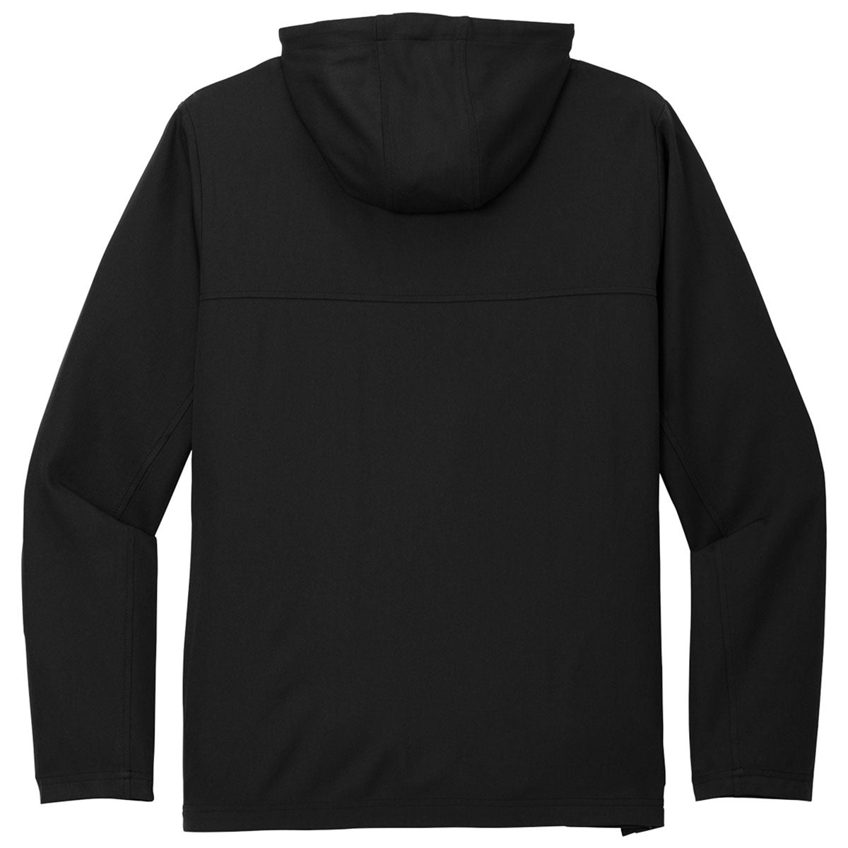 TravisMathew Men's Stylish Black Balboa Hooded Full-Zip Jacket