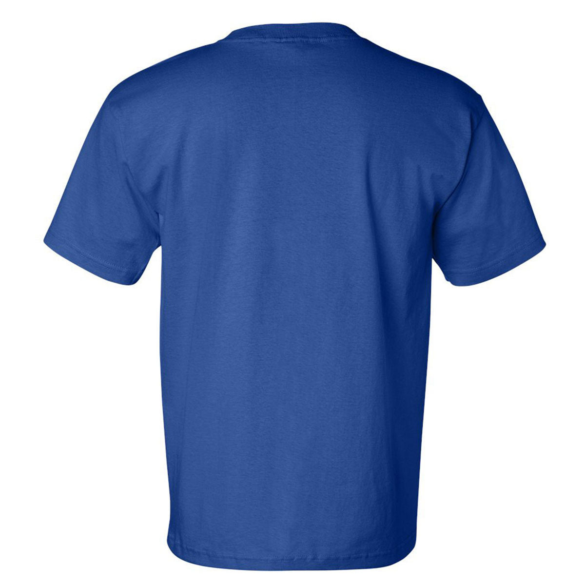 Bayside Men's Royal Blue USA-Made Short Sleeve Pocket T-Shirt: Ideal for Company Branding