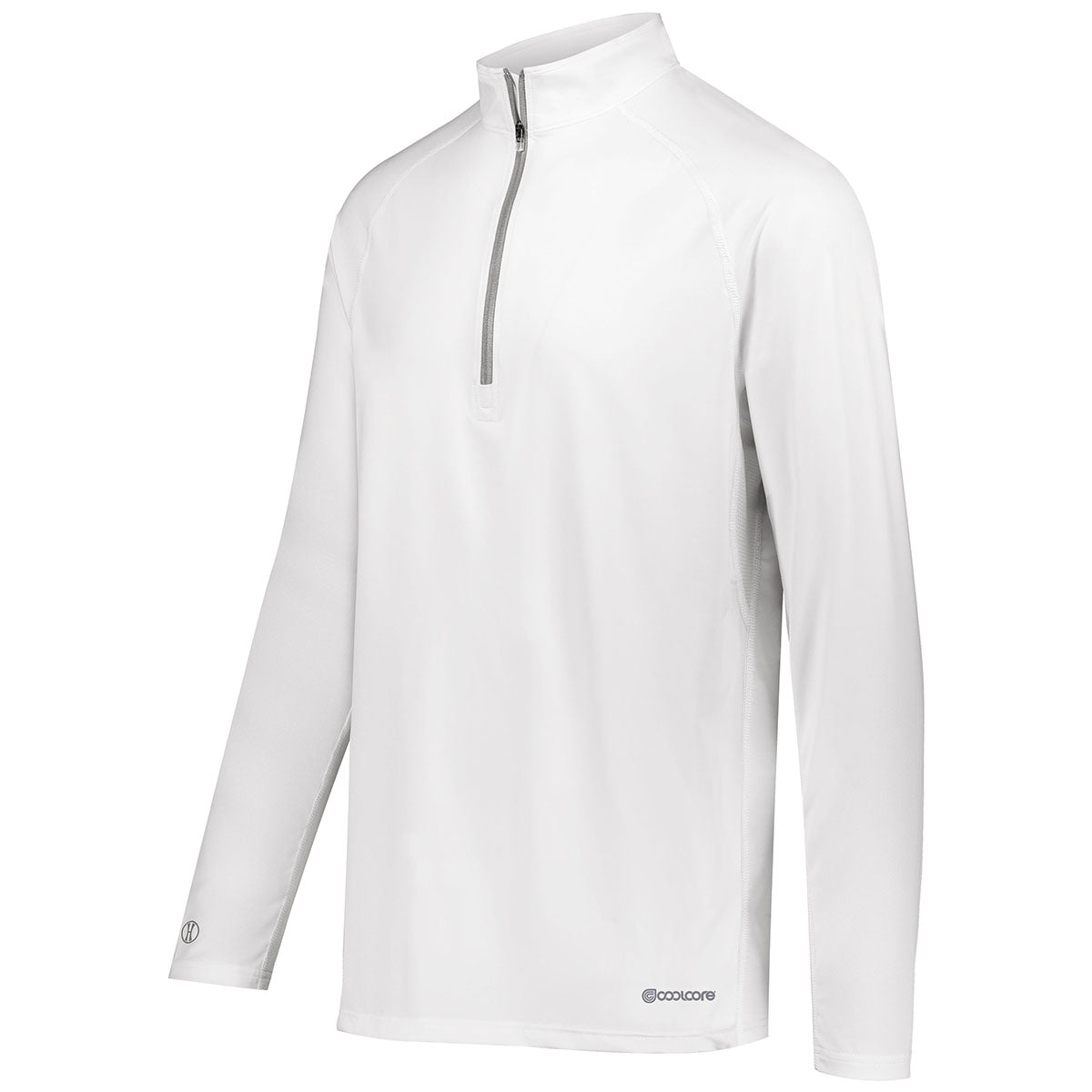 Holloway Men's Electrifying White Coolcore 1/2 Zip Pullover