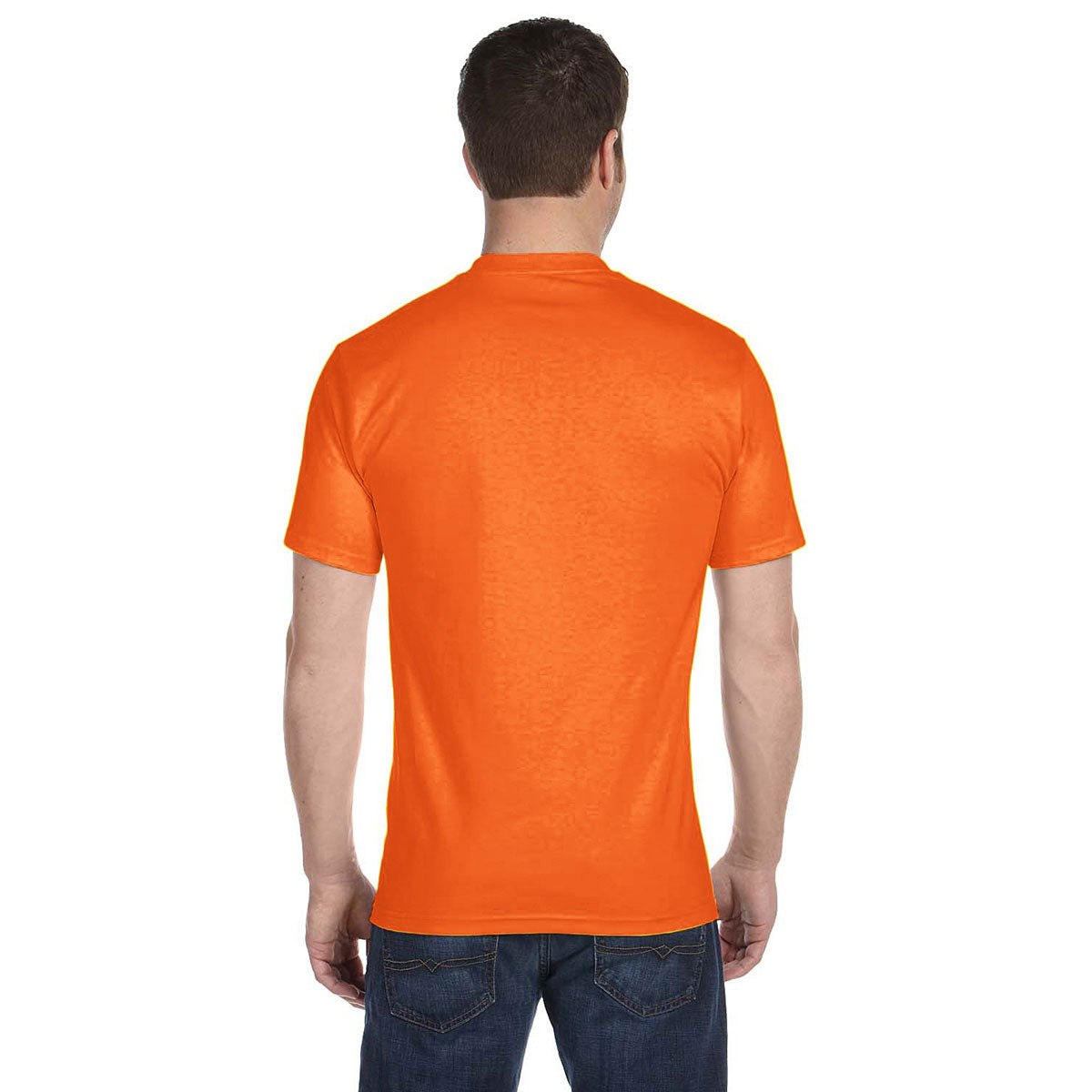 Gildan Unisex Safety Orange 5.5 oz. 50/50 Moisture-Wicking T-Shirt