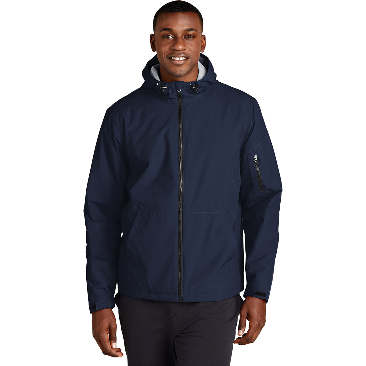 Sport-Tek Men's True Navy Waterproof Insulated Jacket: Your Winter Essential