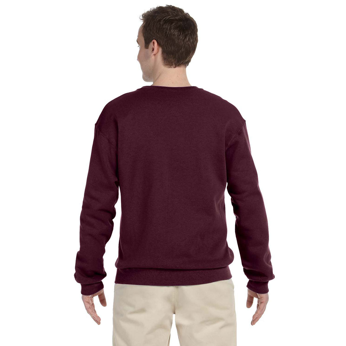 Jerzees Men's Maroon 8 Oz. Nublend Fleece Crew - The Ultimate Comfort and Style