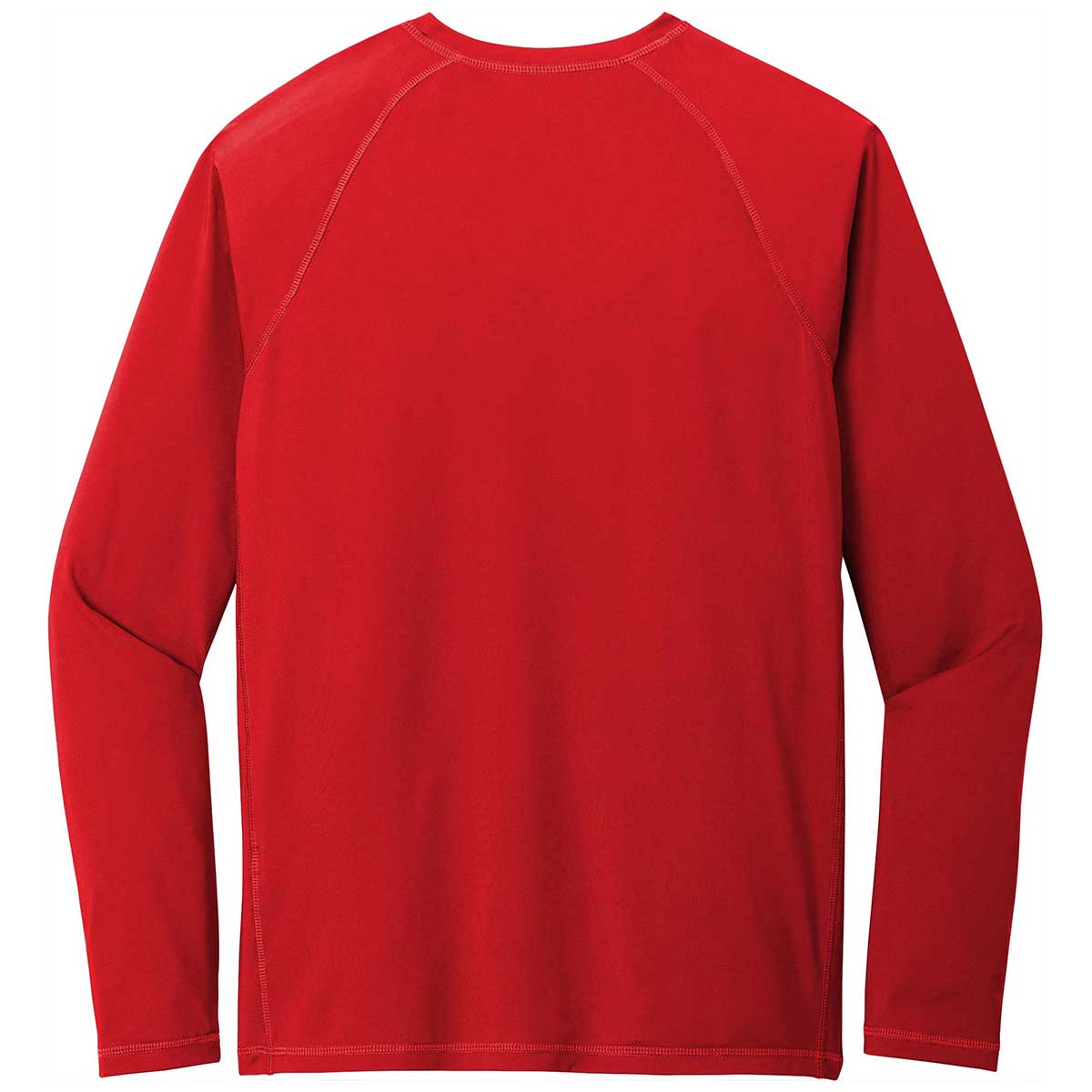Sport-Tek Men's Stunning True Red Long Sleeve Rashguard Tee - Unleash Your Outdoor Adventure!