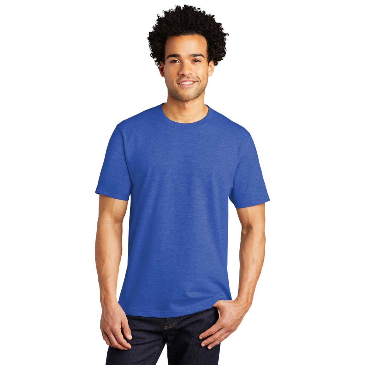 Port & Company True Royal Heather Bouncer Tee - The Ultimate Print-Ready Essential