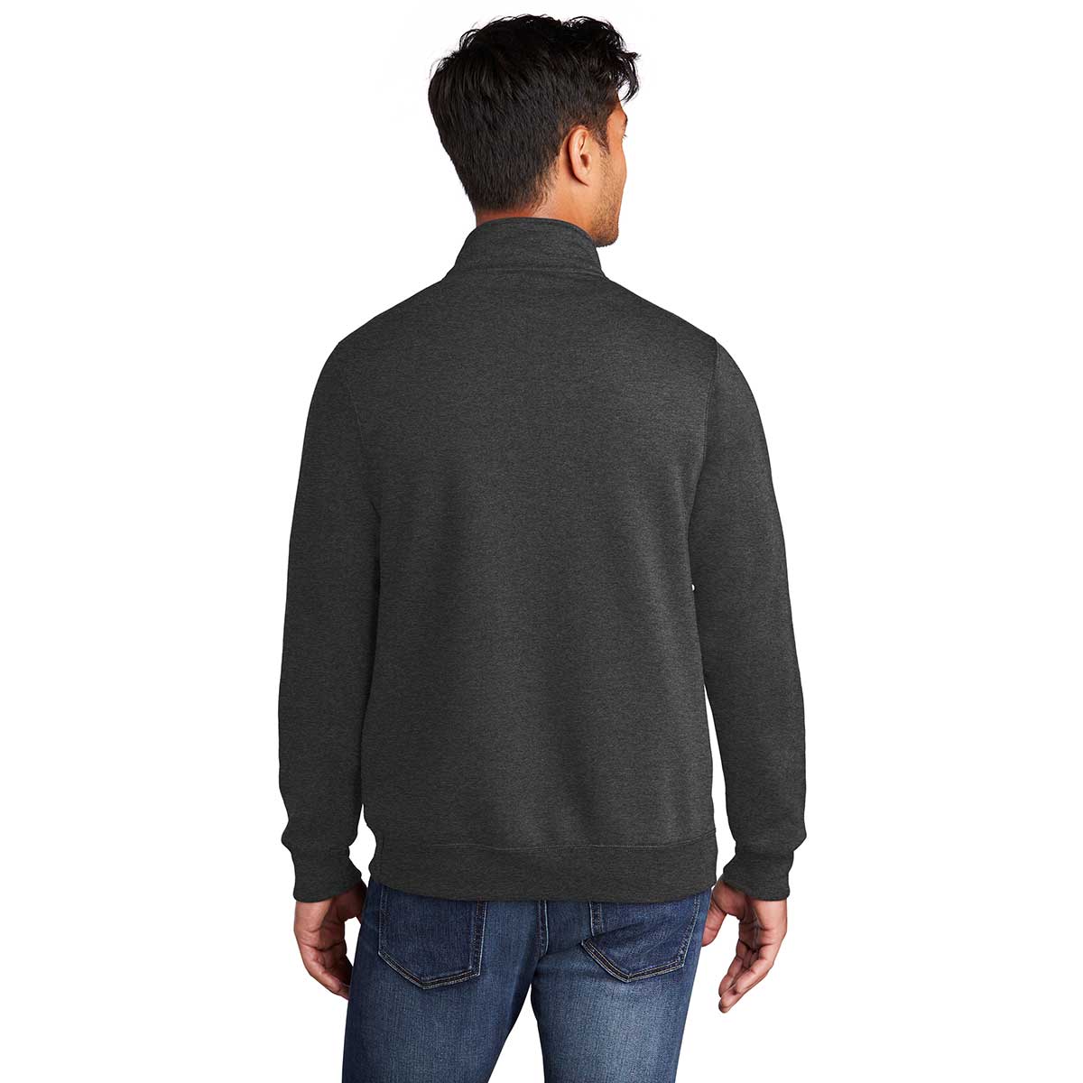 Port & Company Men's Dark Heather Grey Core Fleece 1/4 Zip: The Ultimate Pullover Sweatshirt