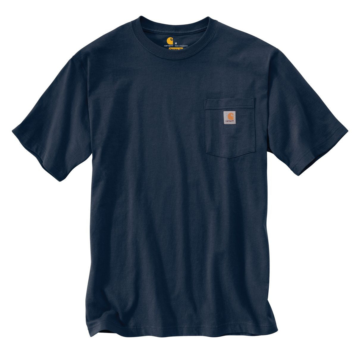 Carhartt Men's Navy Comfort-First Workwear Pocket Short-Sleeve T-Shirt