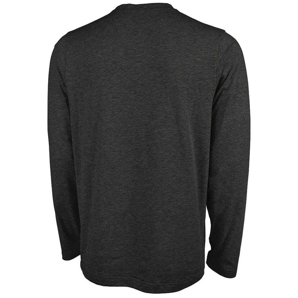 Charles River Men's Premium Black Comfort-Core Long-Sleeve Crew Tee