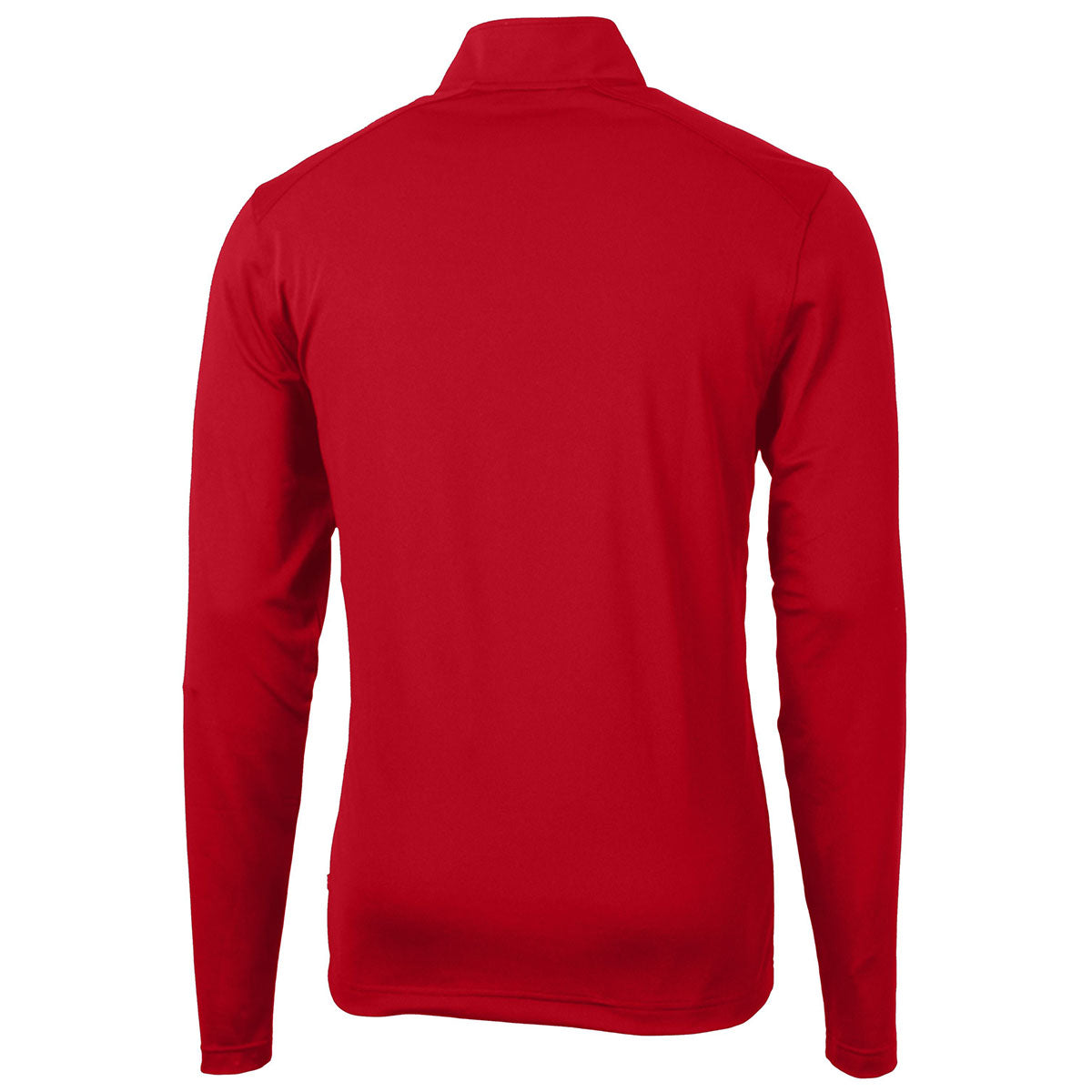 Cutter & Buck Men's Stunning Red Virtue Eco Pique Recycled Quarter Zip - Ideal for Year - Round Wear