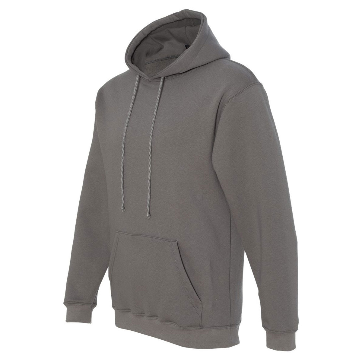 Bayside Men's Charcoal USA-Made Stylish Hooded Sweatshirt