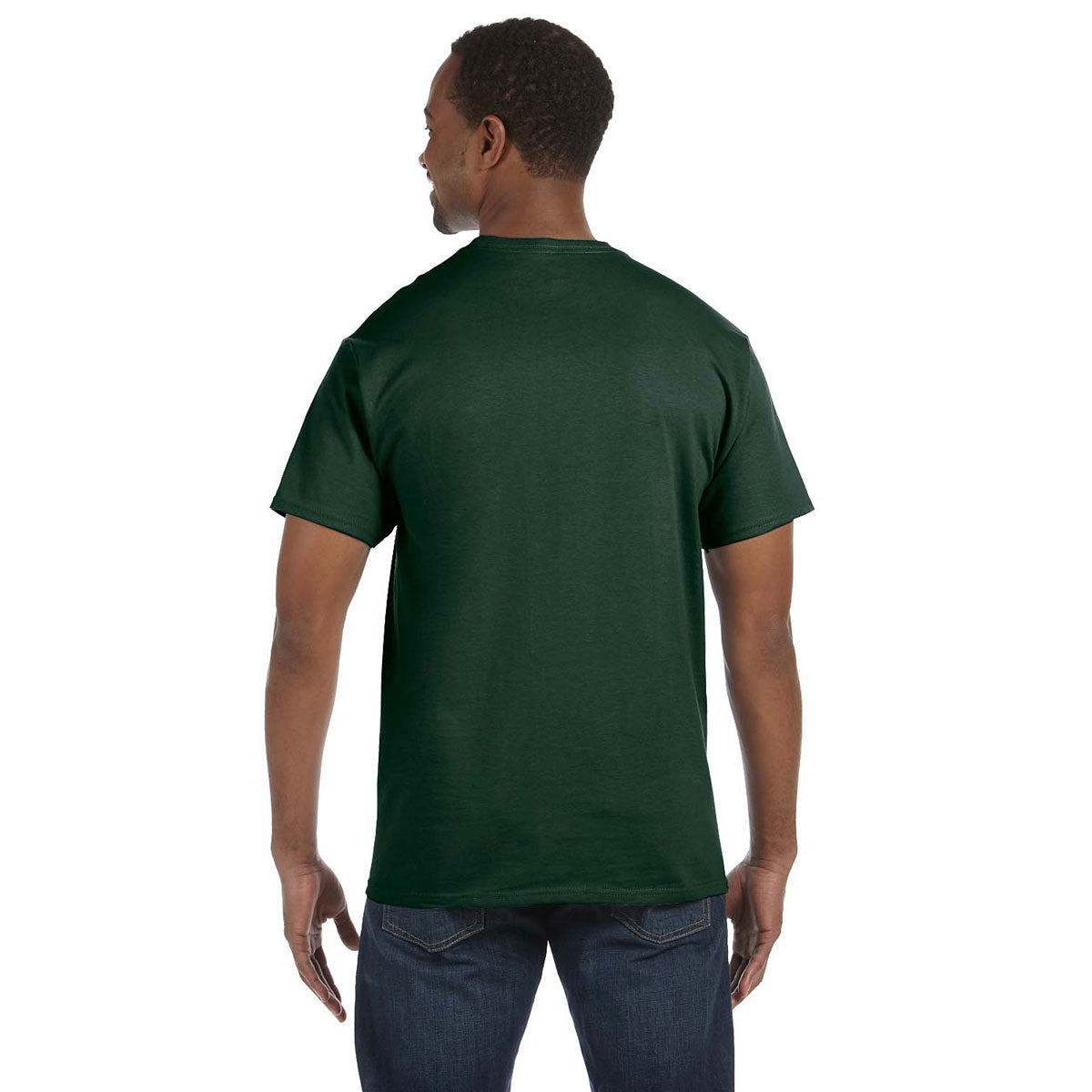 Jerzees Men's Dri-Power Active T-Shirt in Stunning Forest Green