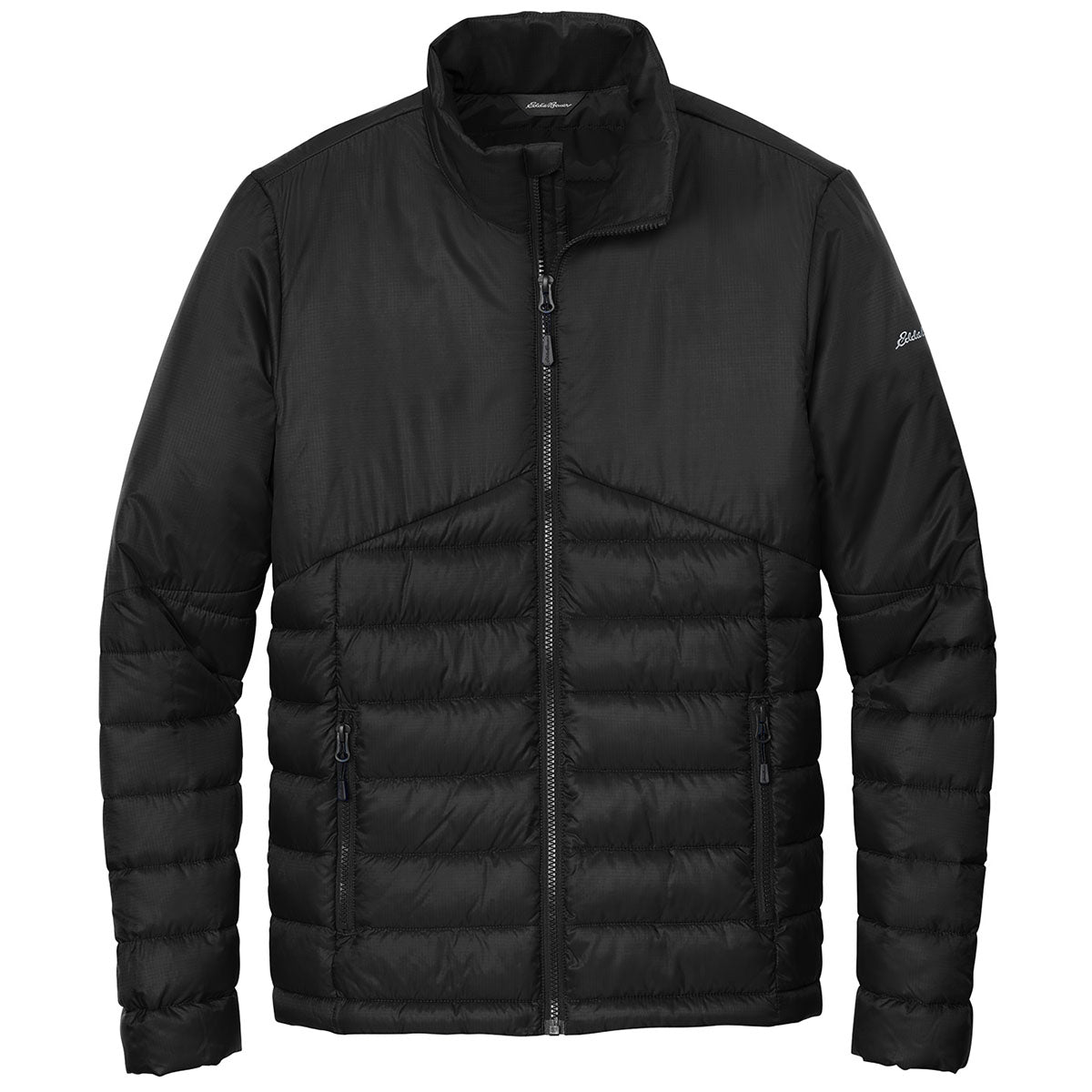 Eddie Bauer Men's Stylish Deep Black Quilted Jacket