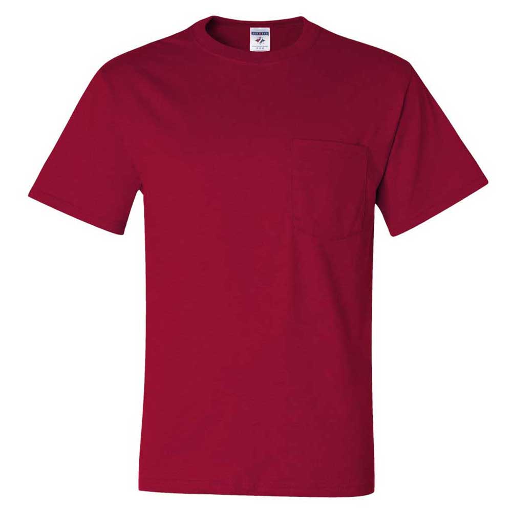 Jerzees Men's Stunning True Red Dri - Power 50/50 Pocket T - Shirt