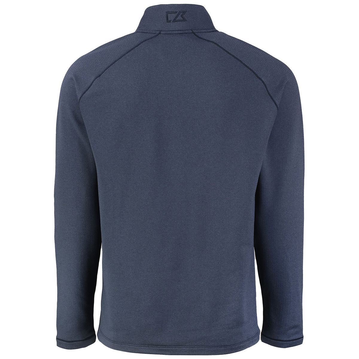 Cutter & Buck Men's Navy Blue Heather Peshastin Eco Fleece: A Sustainable Half - Zip Pullover
