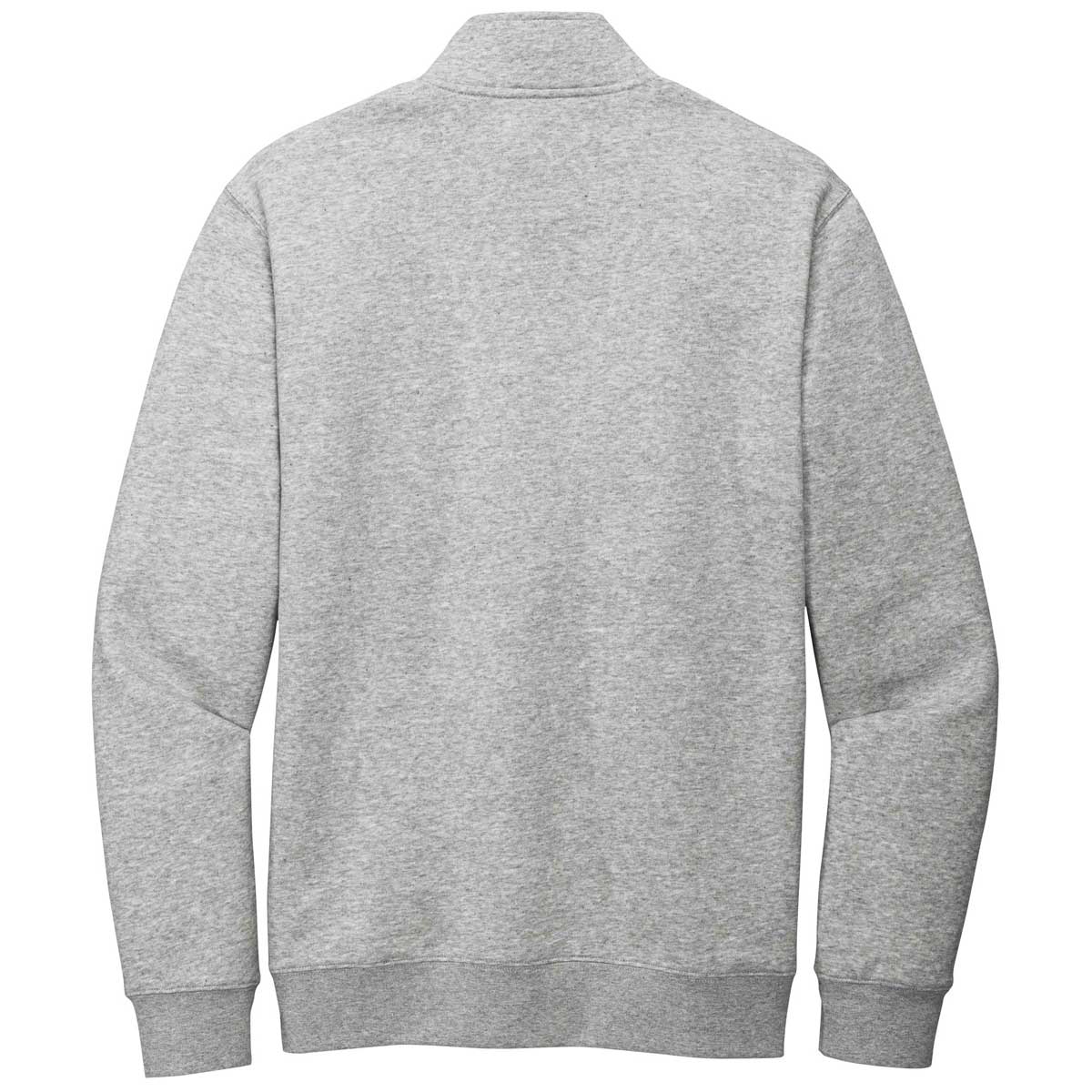 District Men's Light Heather Grey V.I.T. Fleece Quarter Zip - Ideal for All-Day Style