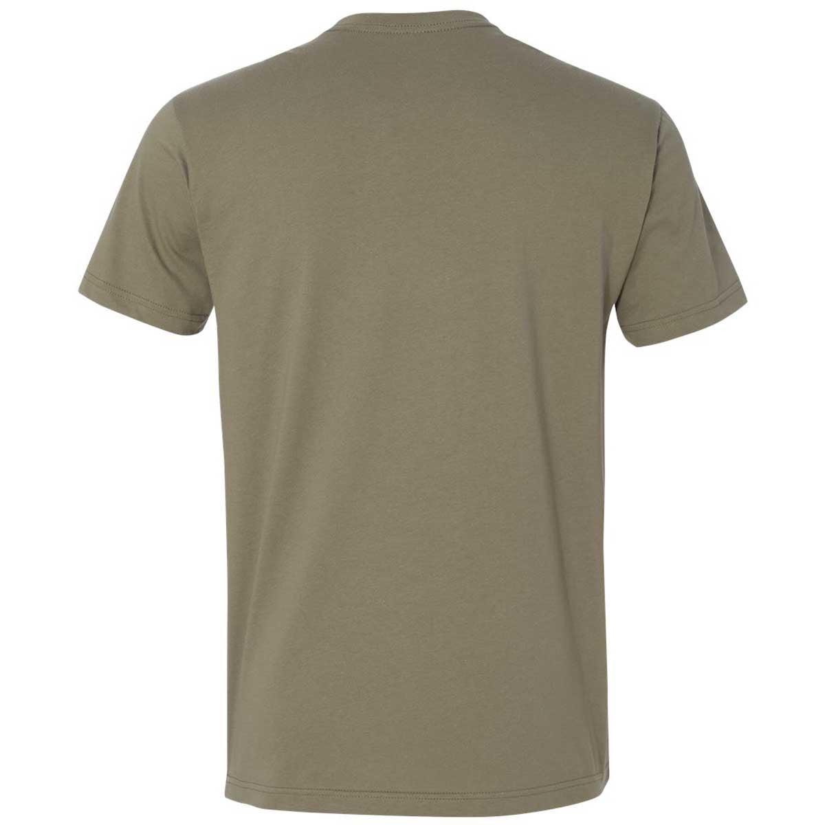 Next Level Men's Stunning Light Olive Premium Fitted Short-Sleeve Crew