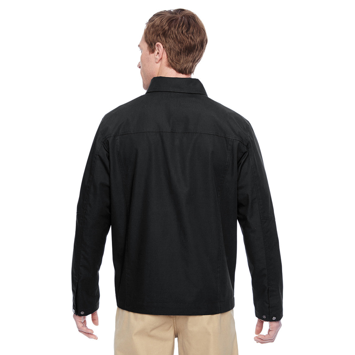 Harriton Men's Black Supercharged Canvas Work Jacket