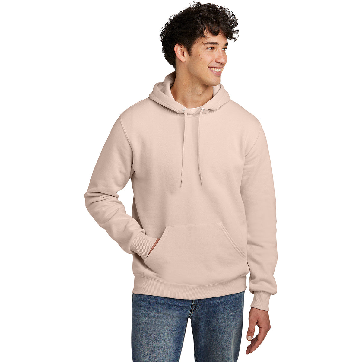 Jerzees Men's Blush Pink Eco-Friendly Premium Blend Pullover Hoodie - A Must-Have!