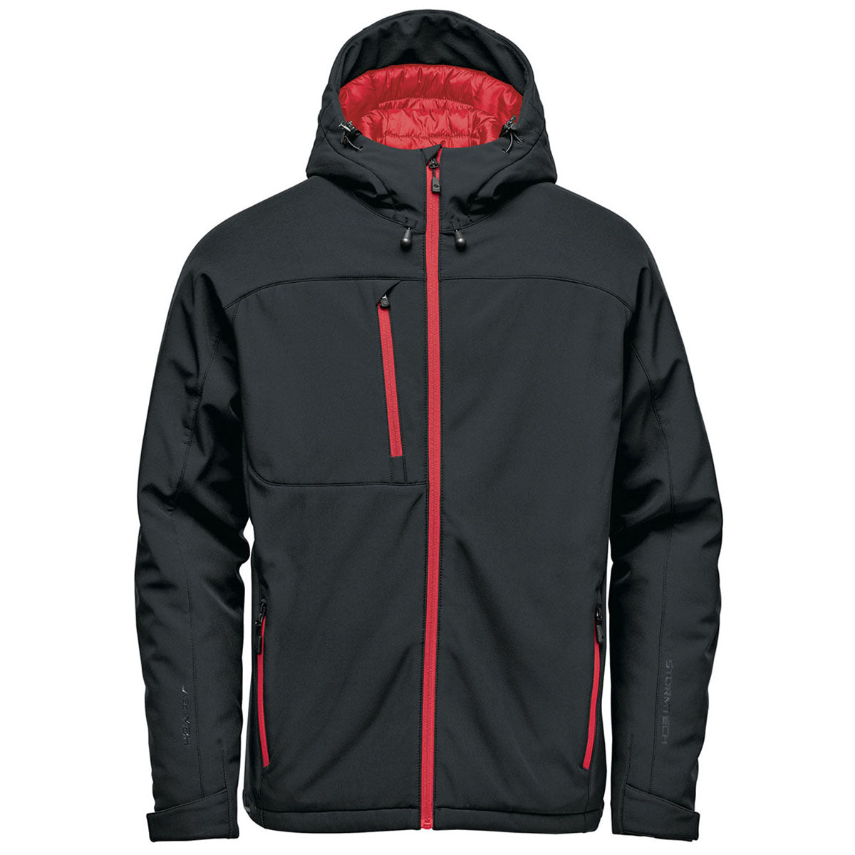 Stormtech Men's Stunning Black/Red Orbiter Insulated Softshell - A Must-Have for Outdoor Enthusiasts