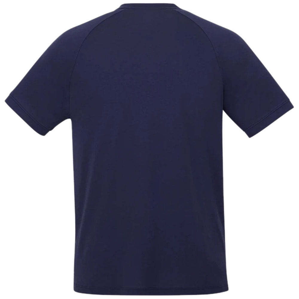 Elevate Men's Vintage Navy Somoto Eco Short Sleeve Henley - A Stylish and Sustainable Choice