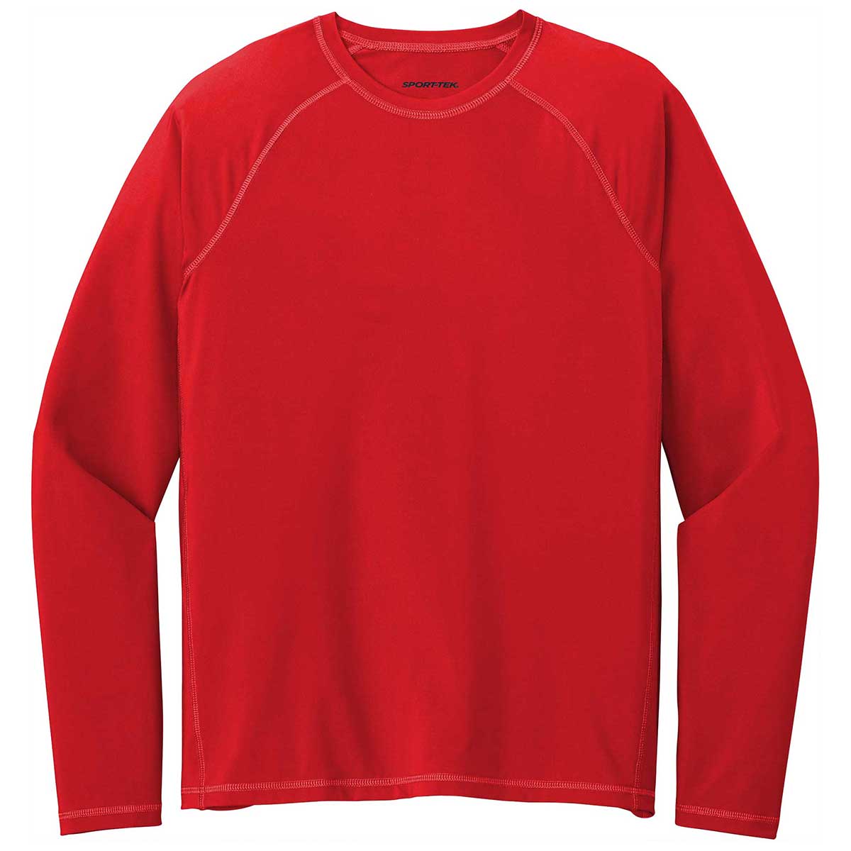 Sport-Tek Men's Stunning True Red Long Sleeve Rashguard Tee - Unleash Your Outdoor Adventure!