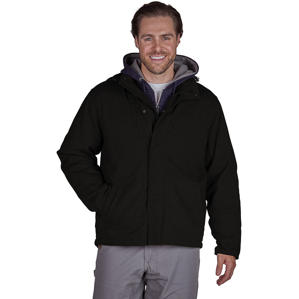 Charles River Men's Stylish Black Merrimack Duck Jacket - Ideal Corporate Gift!