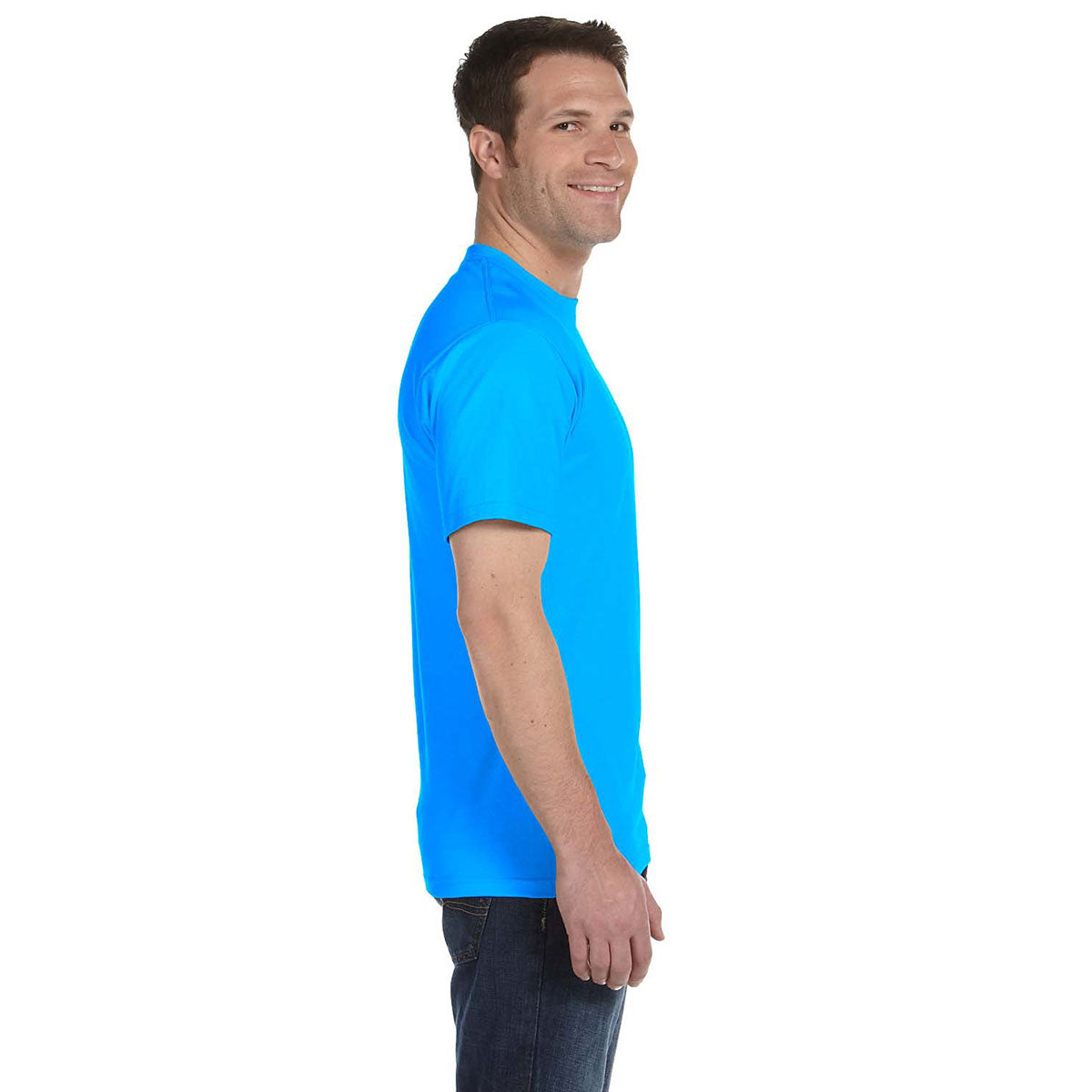 Gildan Unisex Sapphire 5.5 oz. 50/50 Moisture-Wicking T-Shirt