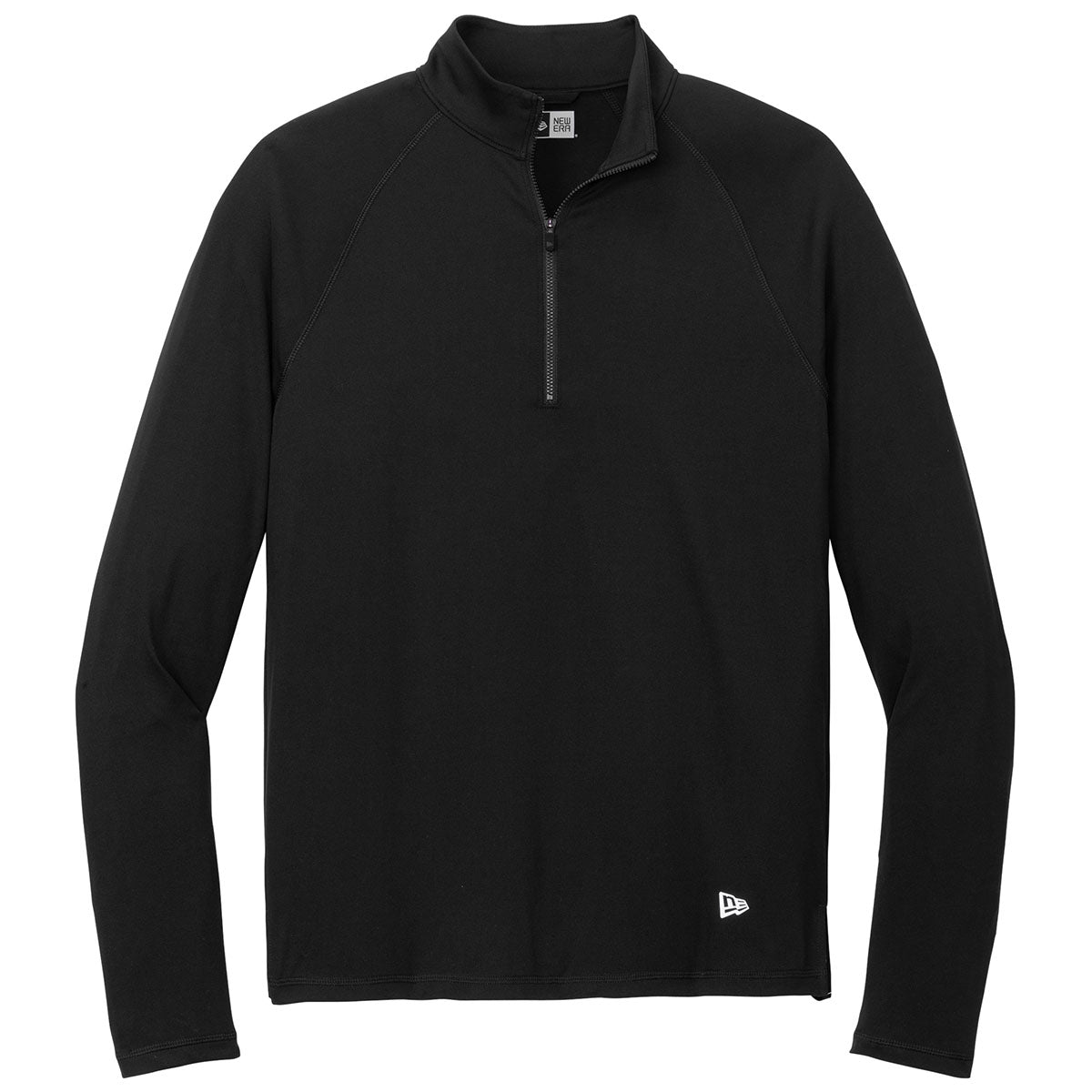 New Era Men's Stylish Black Power Half Zip - Ideal for Customization