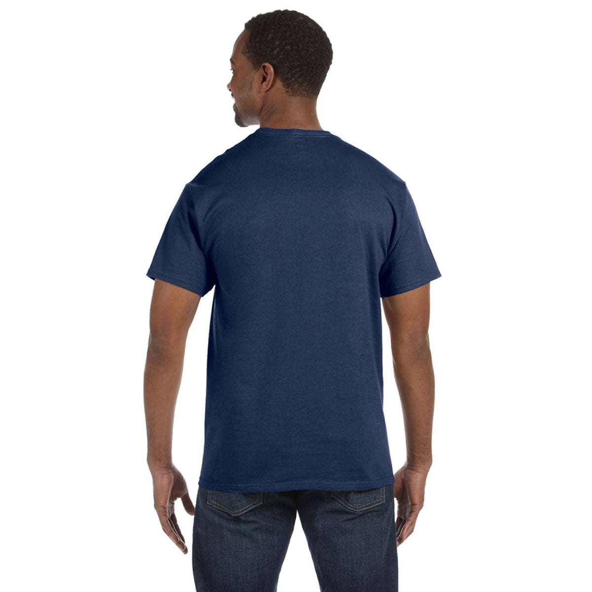 Jerzees Men's Dri-Power Vintage Heather Navy Active T-Shirt: Elevate Your Gym Sessions!