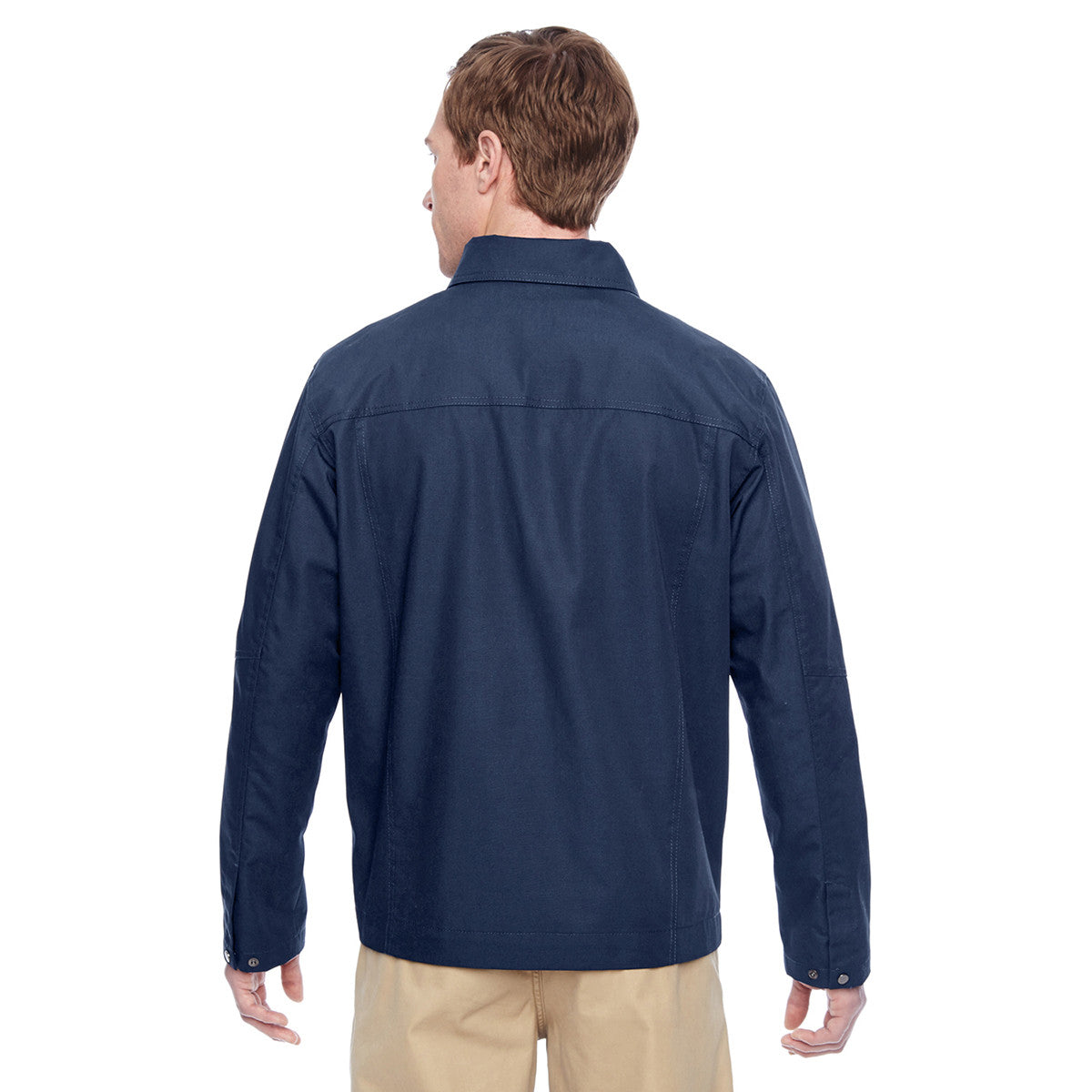 Harriton Men's Stylish Dark Navy Auxiliary Canvas Work Jacket - Your Cold-Weather Essential