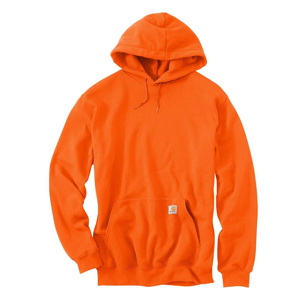 Carhartt Men's Vibrant Orange Midweight Hooded Sweatshirt - Ideal for Screen Printing Your Logo!