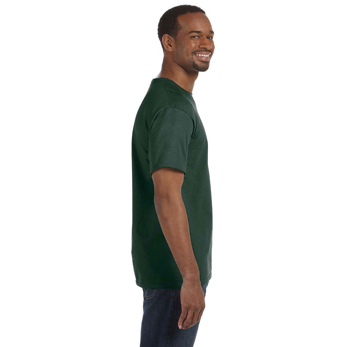 Jerzees Men's Dri-Power Active T-Shirt in Stunning Forest Green