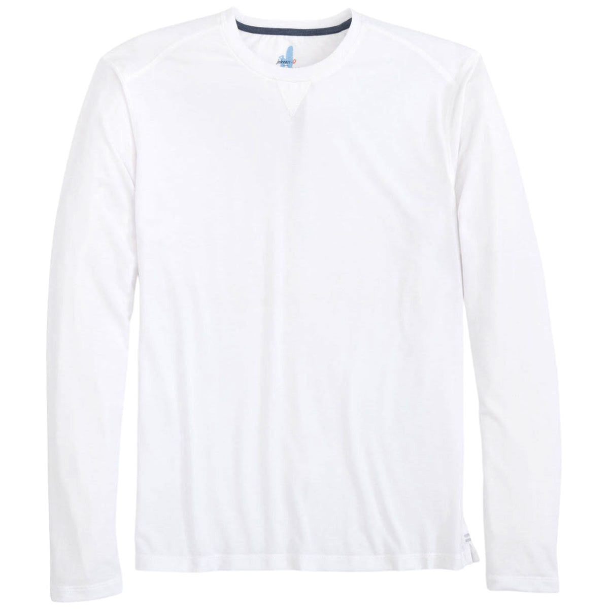 Johnnie-O Men's White Course Performance Long Sleeve T-Shirt