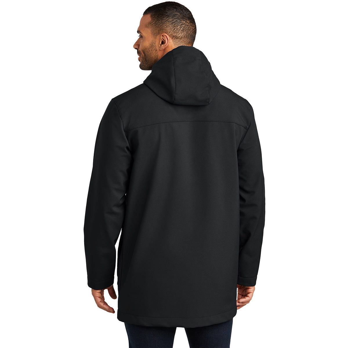 Port Authority Men's Stunning Deep Black Collective Outer Soft Shell Parka