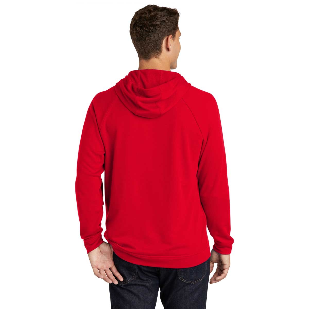 Sport-Tek Men's Stunning True Red Lightweight French Terry Pullover Hoodie